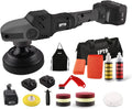SPTA 18V Cordless Rotary Polisher Kit, 4 Inch & 5 Inch, 7-Speed, 2 Pcs 4.0Ah Batteries