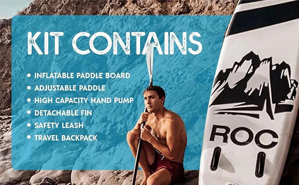 Roc Inflatable Stand Up Paddle Board 10 ft 6 in - uc-35301