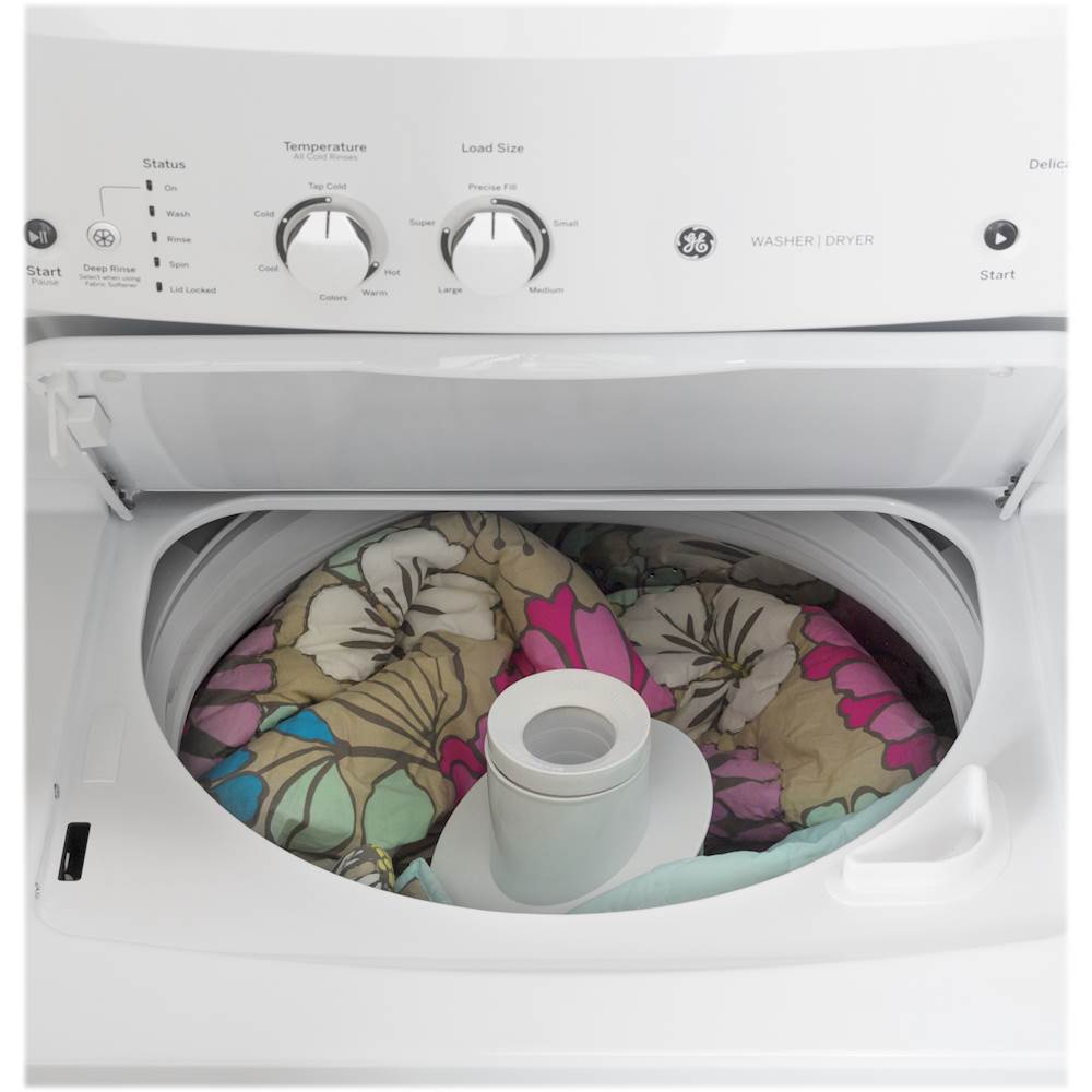Top Load Washer And Electric Dryer Laundry Center, 3.8 Cu. Ft. Washer / 5.9 Cu. Ft. Dryer - White