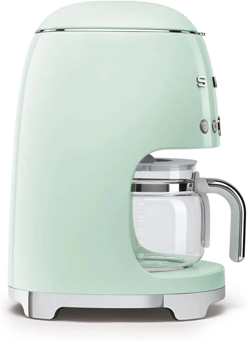 Smeg 50's Retro Style Drip Filter Coffee Machine, 10 Cups, Pastel Green
