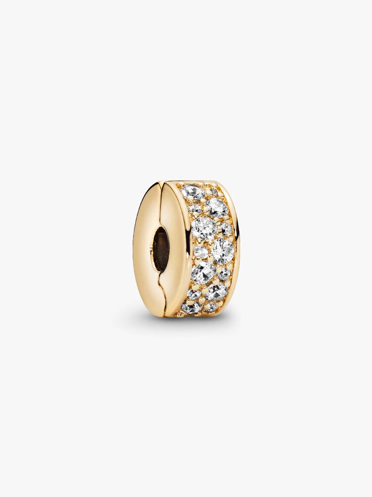 Clear Pavé Clip Charm