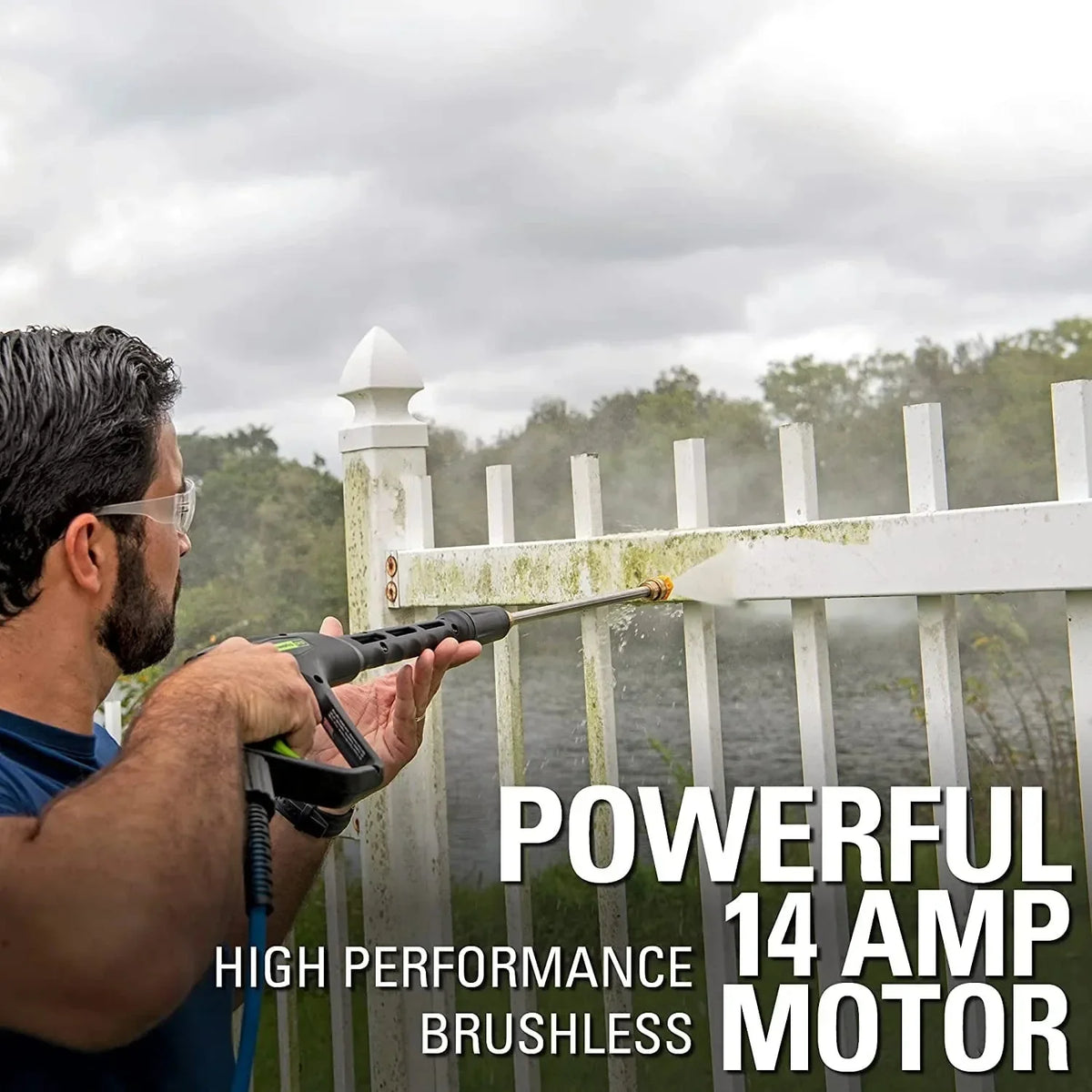 Greenworks Brushless Electric Pressure Washer 2300-PSI 14 Amp 2.3-GPM - JettFlow