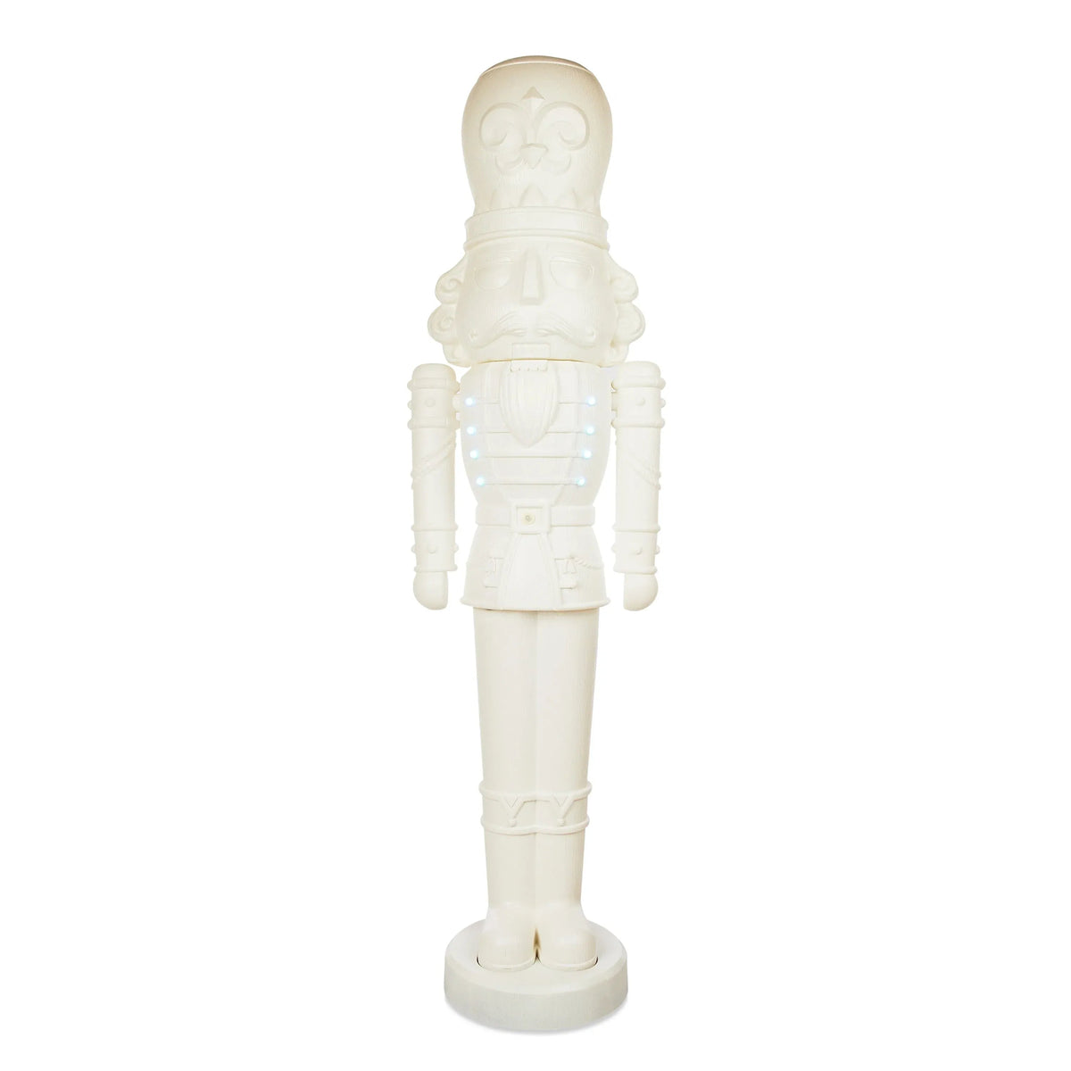 75-Inch Animated White Nutcracker Blow Mold