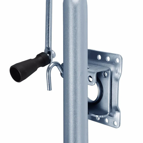 1000 lb Boat Trailer Tongue Jack With Swivel Wheel - Zinc-Plated Finish