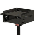 Pilot Rock Park Style Steel Outdoor Charcoal Grill With Post, Black - 16 x 16 x 34.19 in