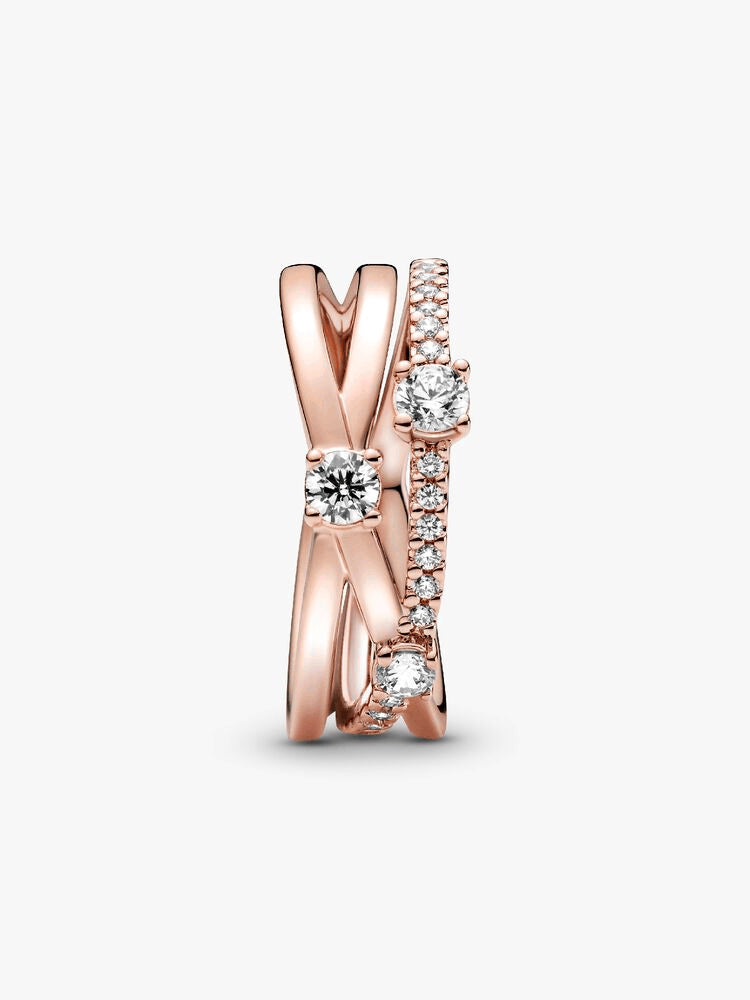 FINAL SALE - Sparkling Triple Band Ring