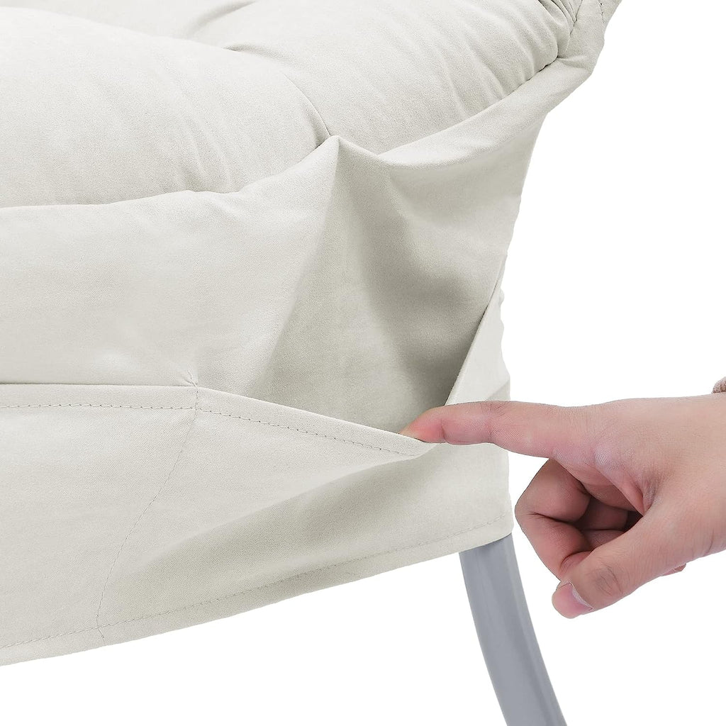 Living and More High Back Fabric Lazy Chair