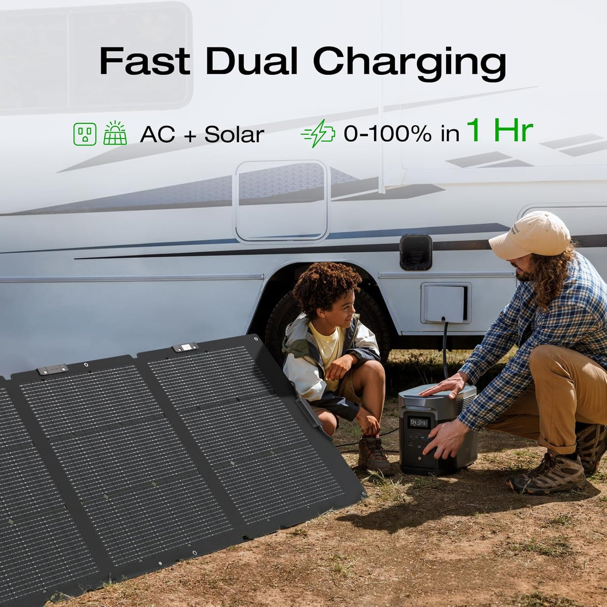 Portable Power Station, 2400W, 2048Wh - delta-2-max-2048wh
