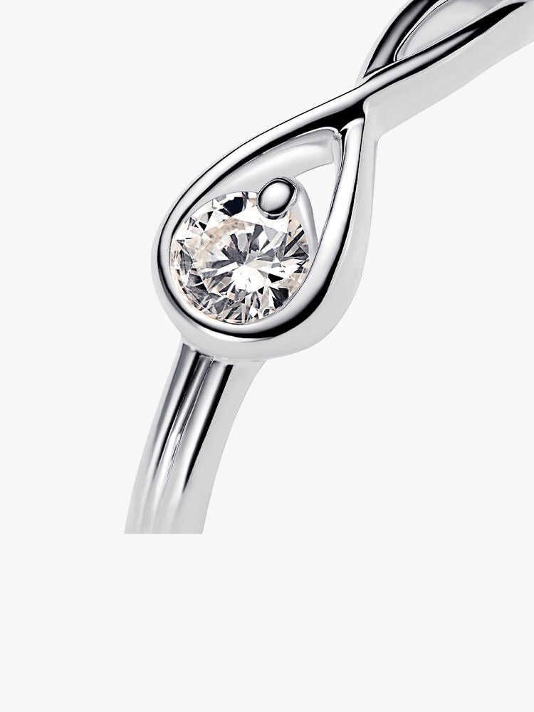 Pandora Infinite Sterling Silver Lab-grown Diamond Ring