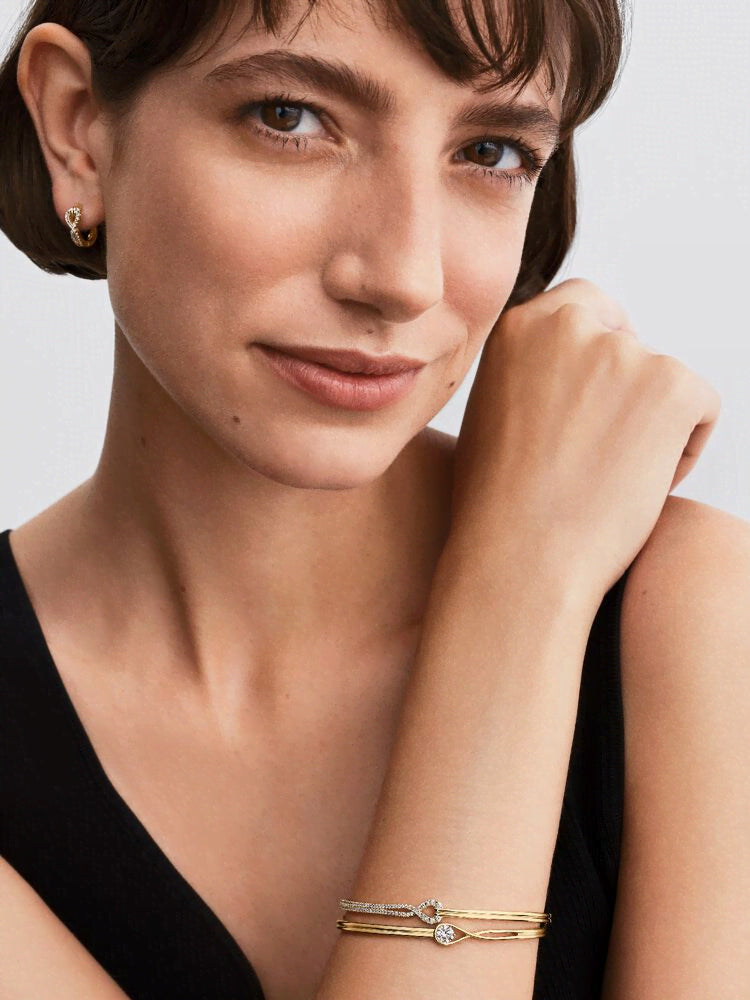 Pandora Infinite Lab-grown Diamond Pavé Hoop Earrings
