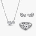 Embracing Halo Jewelry Set