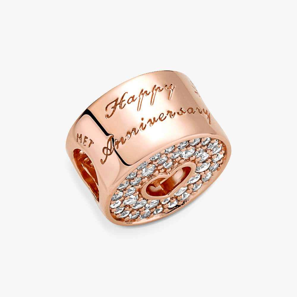 FINAL SALE - Pavé & Heart Anniversary Charm