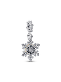Opalescent Snowflake Double Dangle Charm