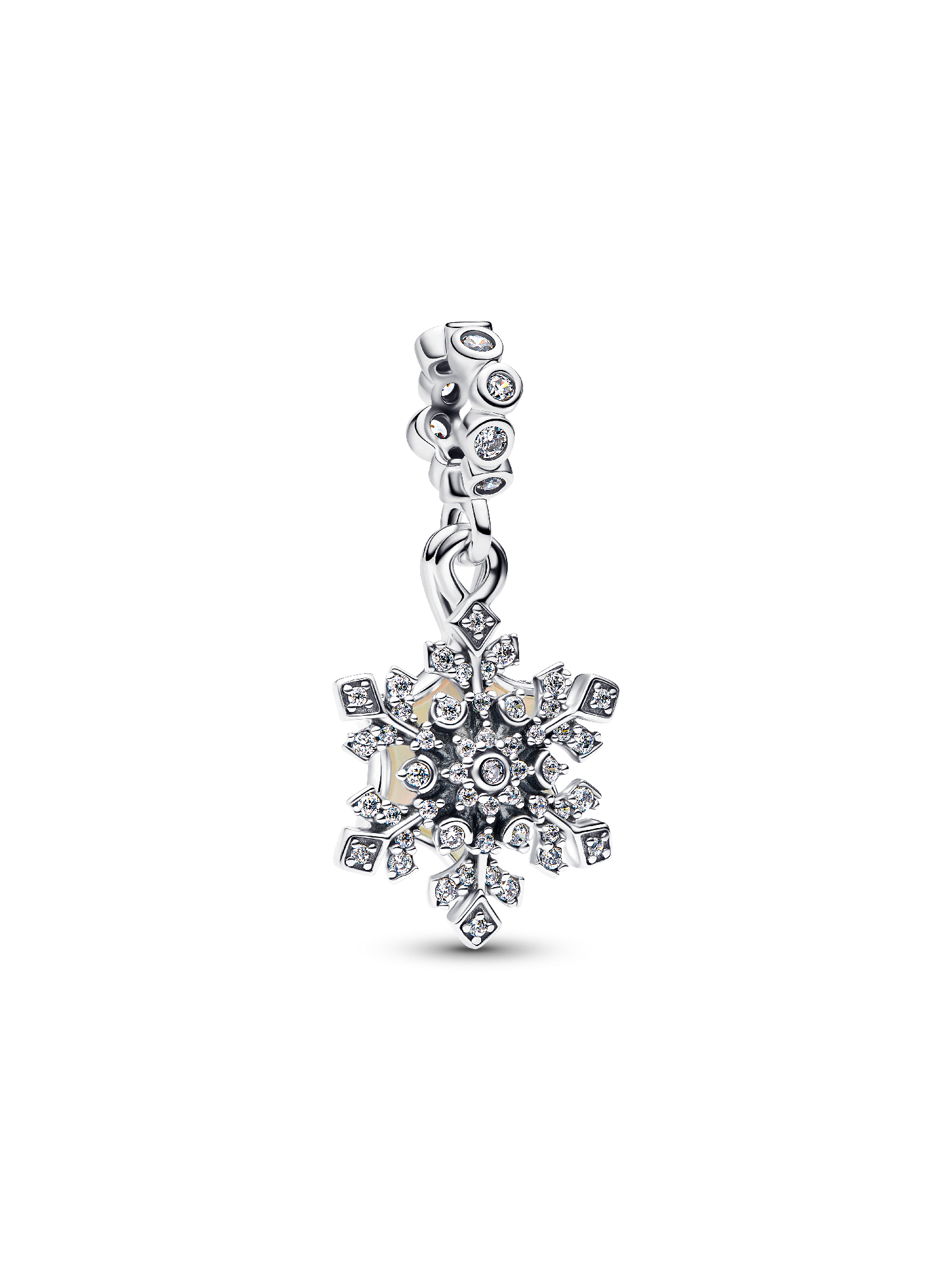 Opalescent Snowflake Double Dangle Charm