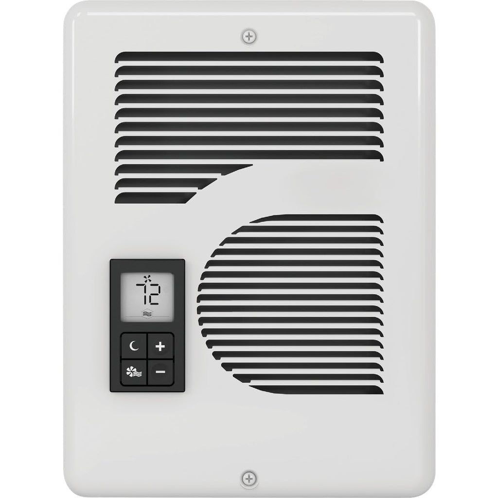 Electric Wall Heater With Digital Thermostat, 240/208/120V, White