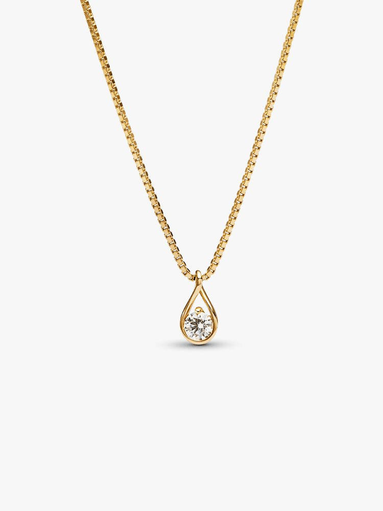 Pandora Infinite 14k Gold Lab-grown Diamond Pendant Necklace