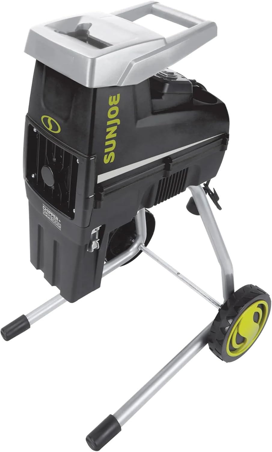 Electric Silent Wood Chopper/Deburr Machine, 15 Amp, 1.7 Inches, 21:1, 7 Inch Wheels - Green