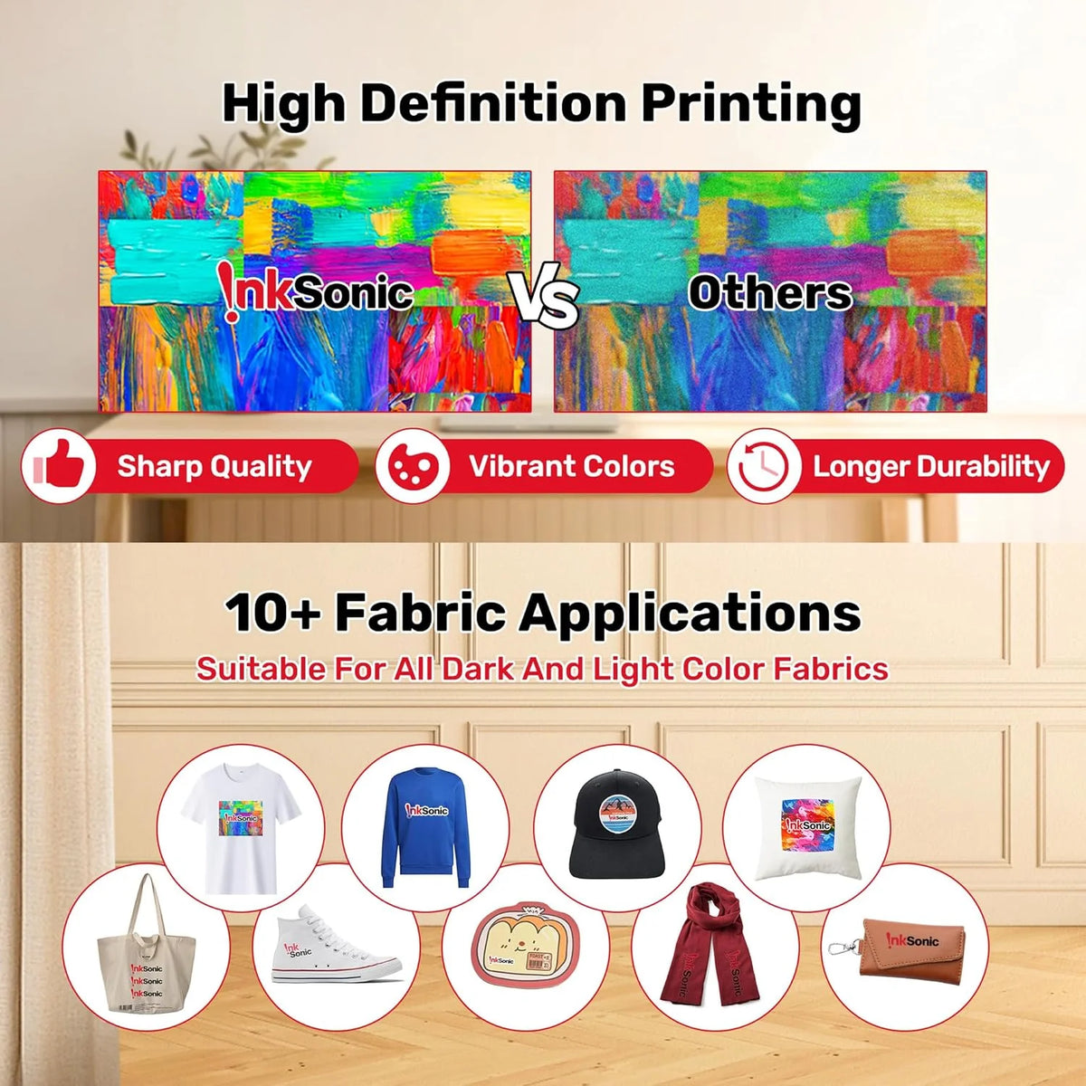 InkSonic A3 DTF T-Shirt Printing Bundle With Oven - R1390