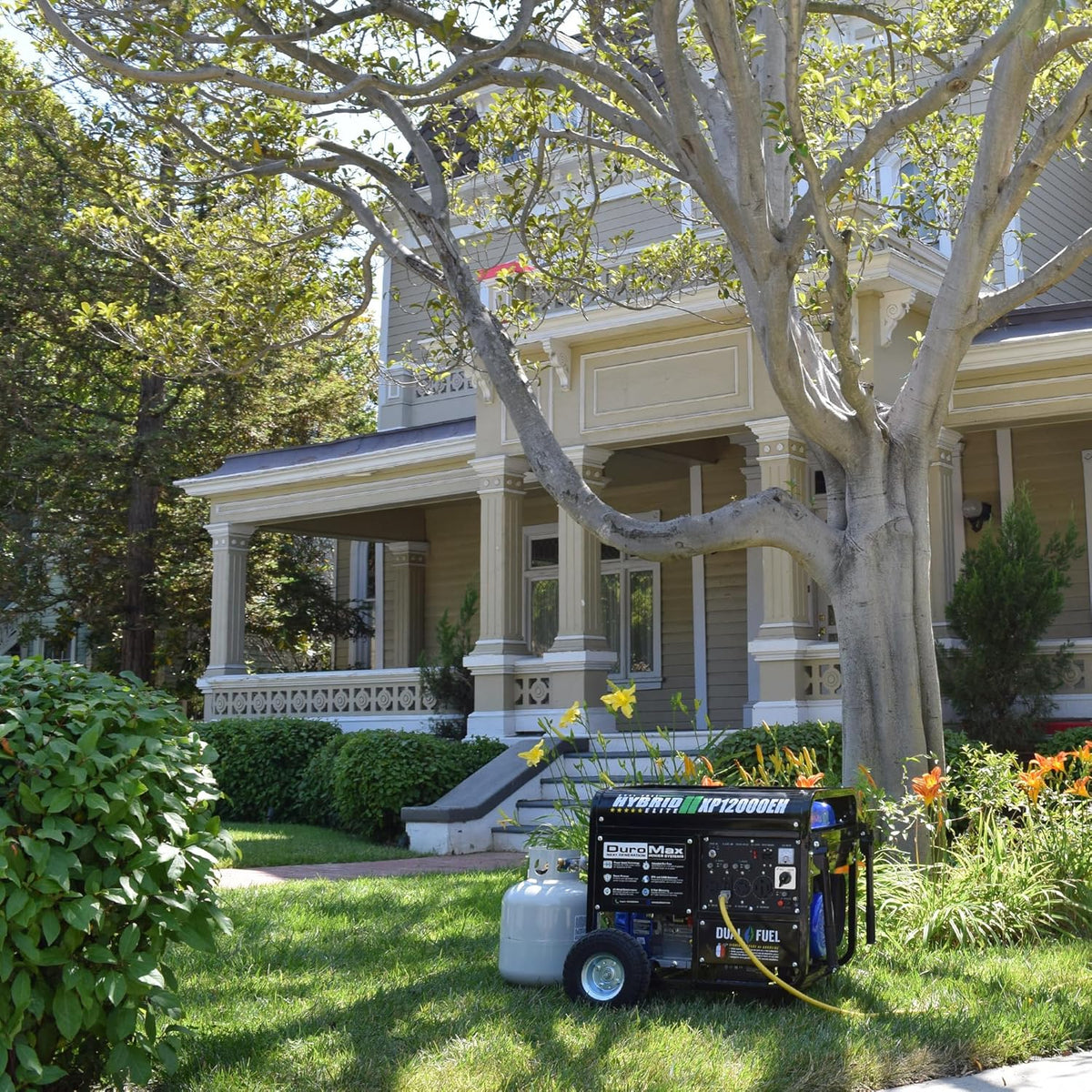 DuroMax 13,000-Watt Dual Fuel Portable Generator, Gasoline/Propane, Electric Start - XP13000EH