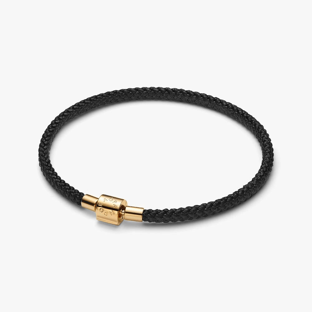 Shimmering Black Cord Bracelet