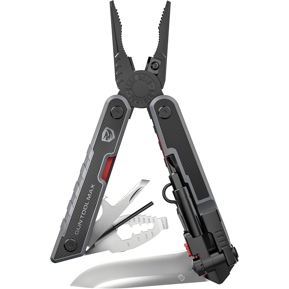 Real Avid Gun Tool Max 37-in-1 Gunsmithing Multitool, Black - AVGTMAX