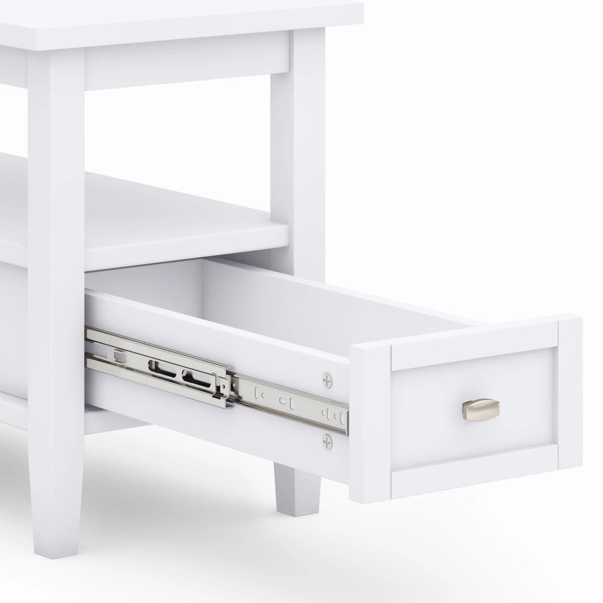 Solid Wood Narrow Side Table, 14 in Wide, 24 in D x 14 in W x 20 in H