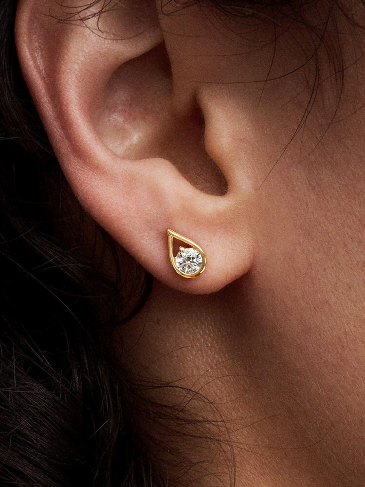 Pandora Infinite 14k Gold Lab-grown Diamond Earrings