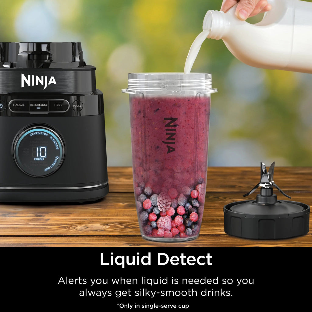 Ninja Detect Kitchen System Power Blender And Processor With BlendSense Technology, 1700 Peak Watt - TB400