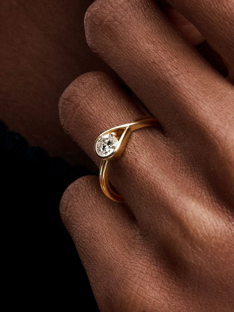 Pandora Infinite 14k Gold Lab-grown Diamond Ring