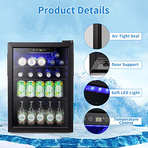 Antarctic Star 2.6 Cu.Ft 95 Can Beverage Refrigerator