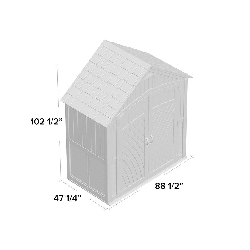 Outdoor Covington Storage Shed 7 1/2 ft W x 4 ft D