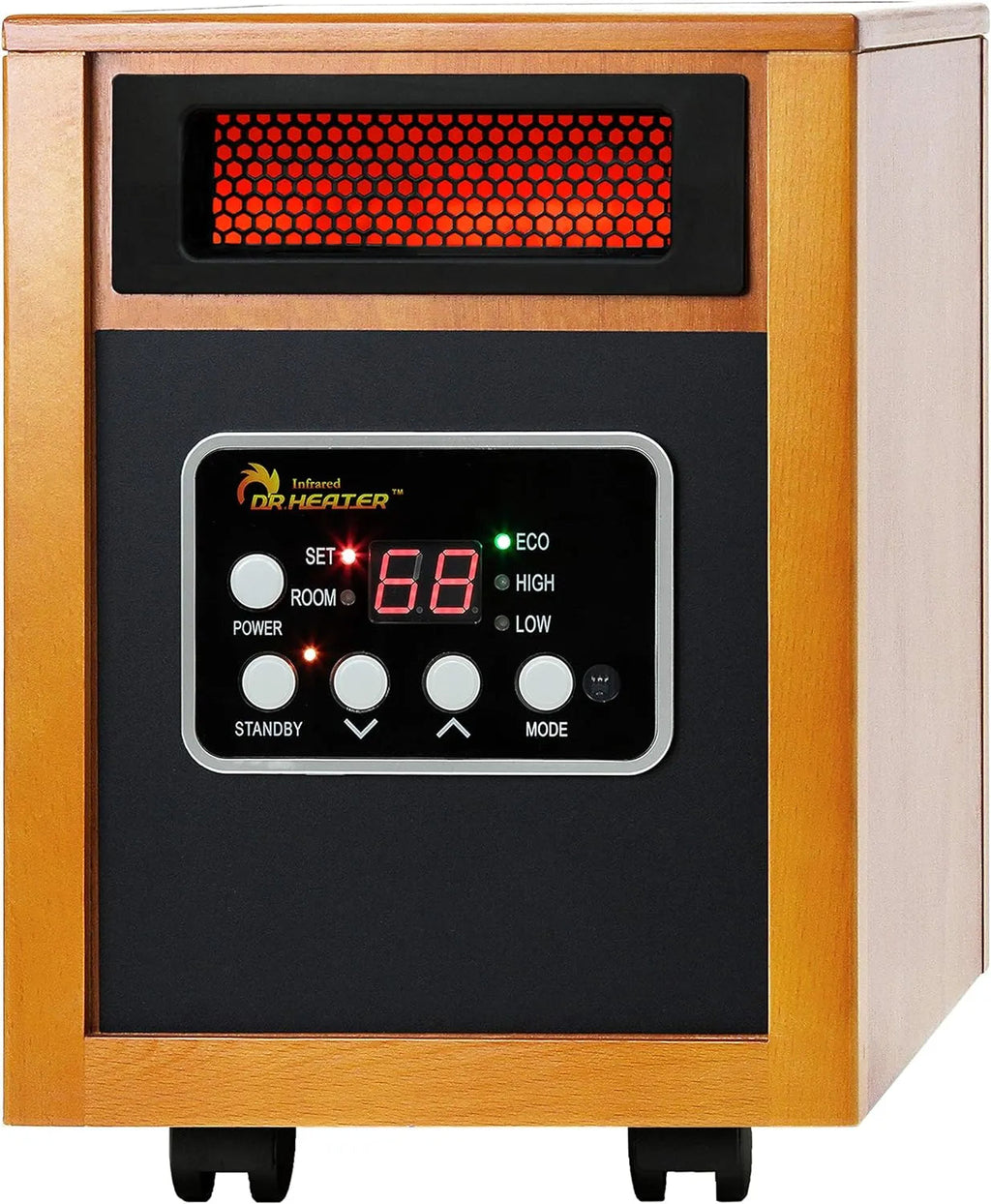 Portable Space Heater, 1500 Watt, Cherry, 1-Pack