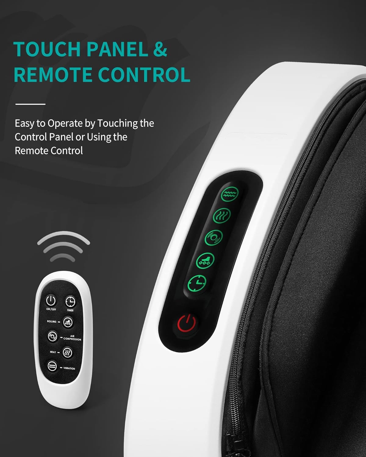 Nekteck Shiatsu Foot And Calf Massager With Heat - White