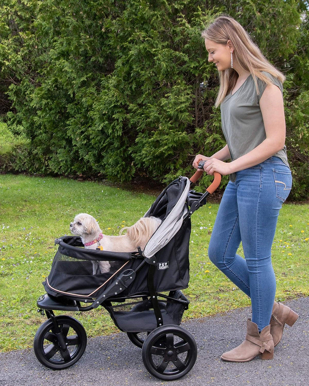 Pet Gear No-Zip AT3 Pet Stroller For Cats/Dogs With 12in E.V.A. Tires - AT3