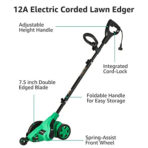 Denali 12 Amp 7.5 Inch Double Edge Bladed Corded Lawn Edger