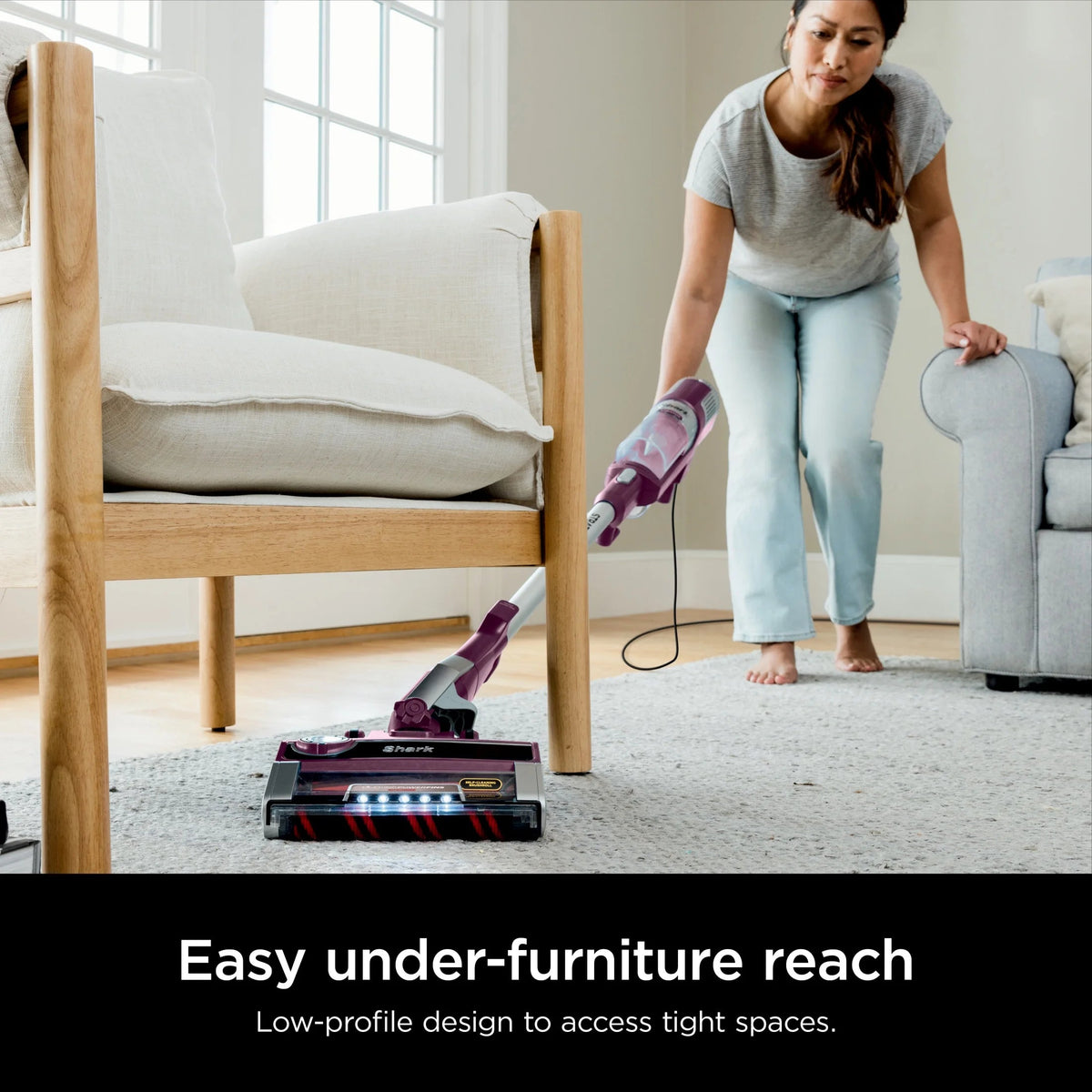 Shark Stratos UltraLight Corded Stick Vacuum With DuoClean PowerFins HairPro - HZ3000