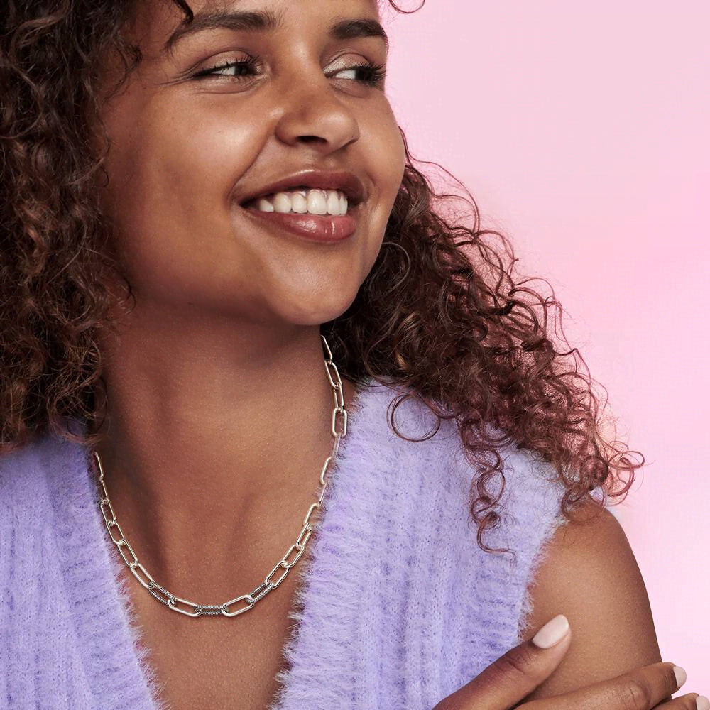 FINAL SALE - Pandora ME Round Clasp Medium-Link Chain Necklace