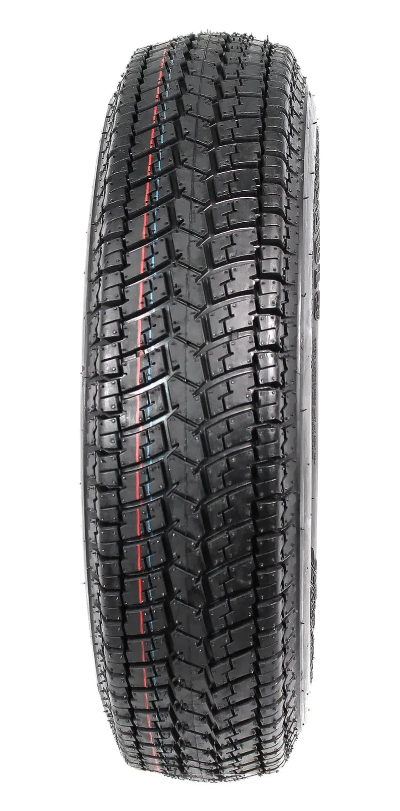 2-Pack ST175/80D13 Trailer Tires On White Spoke Rims - Load Range C, 5-Lug Mounting