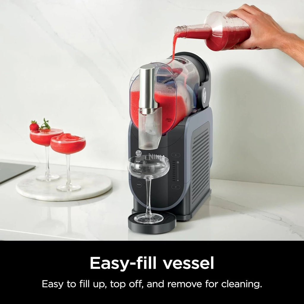 Frozen Drink Machine, 88 oz Vessel, 64 oz Max Liquid Fill - RapidChill Technology