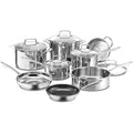 Cuisinart 13-Piece Stainless Steel Cookware Set, Silver - 89-13