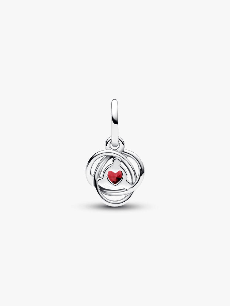 True Red Eternity Circle Dangle Charm