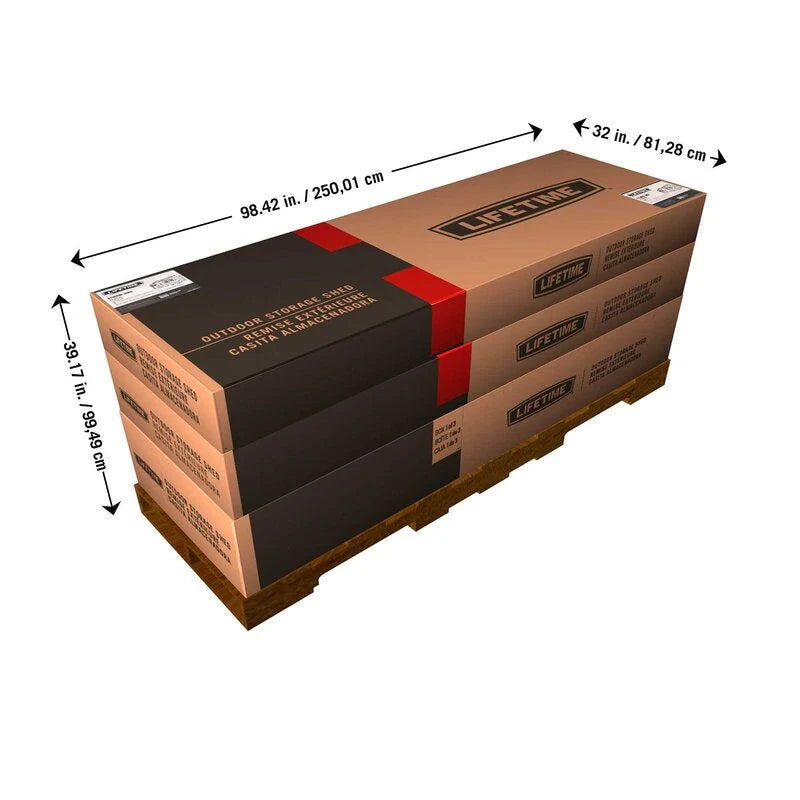 Double Door Storage Shed, 15 ft x 8 ft