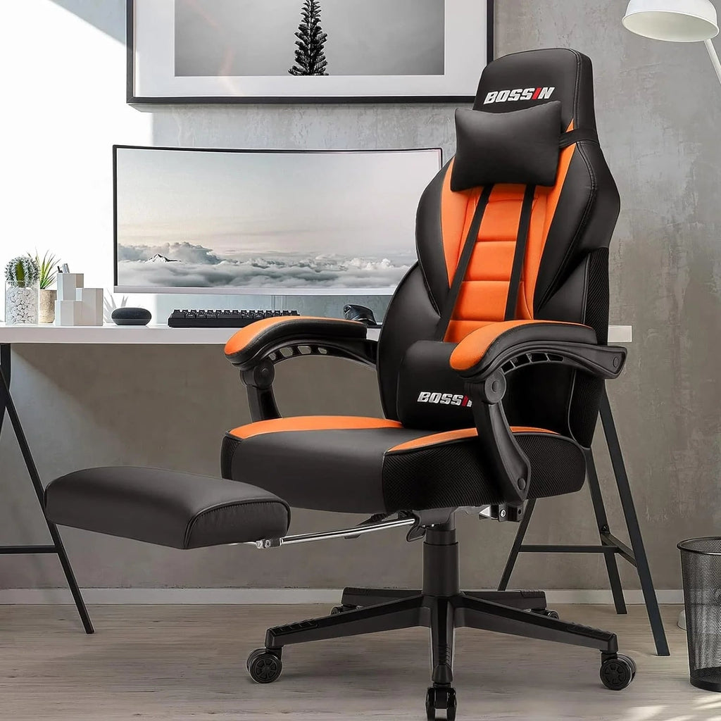 Racing Style Gaming Chair, 300 lbs Big And Tall High Back Computer Chair