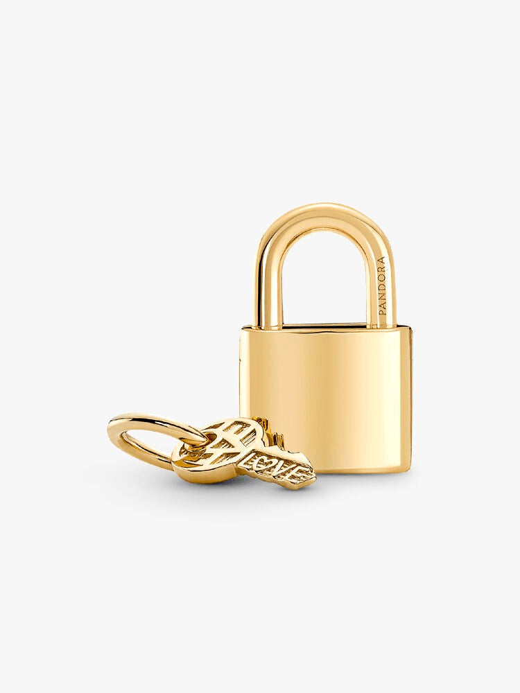 Padlock & Key Dangle Charm