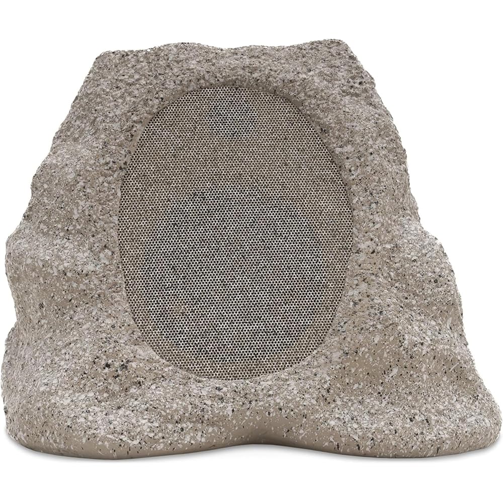 Victrola Rock Speaker Connect Wireless Outdoor Bluetooth Speaker, Stone - Rock Speaker Connect