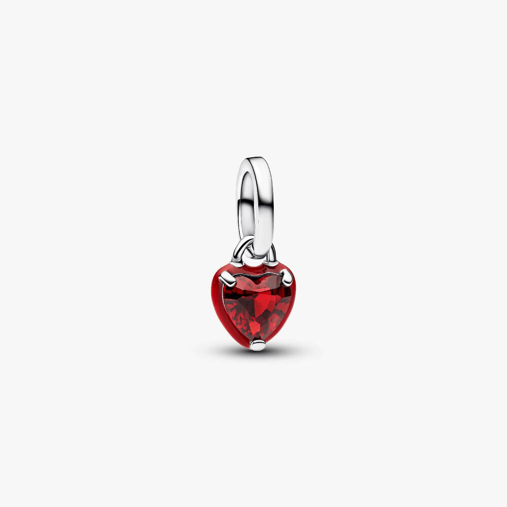 Red Chakra Heart Mini Dangle Charm