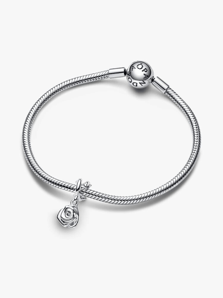 Rose in Bloom Dangle Charm