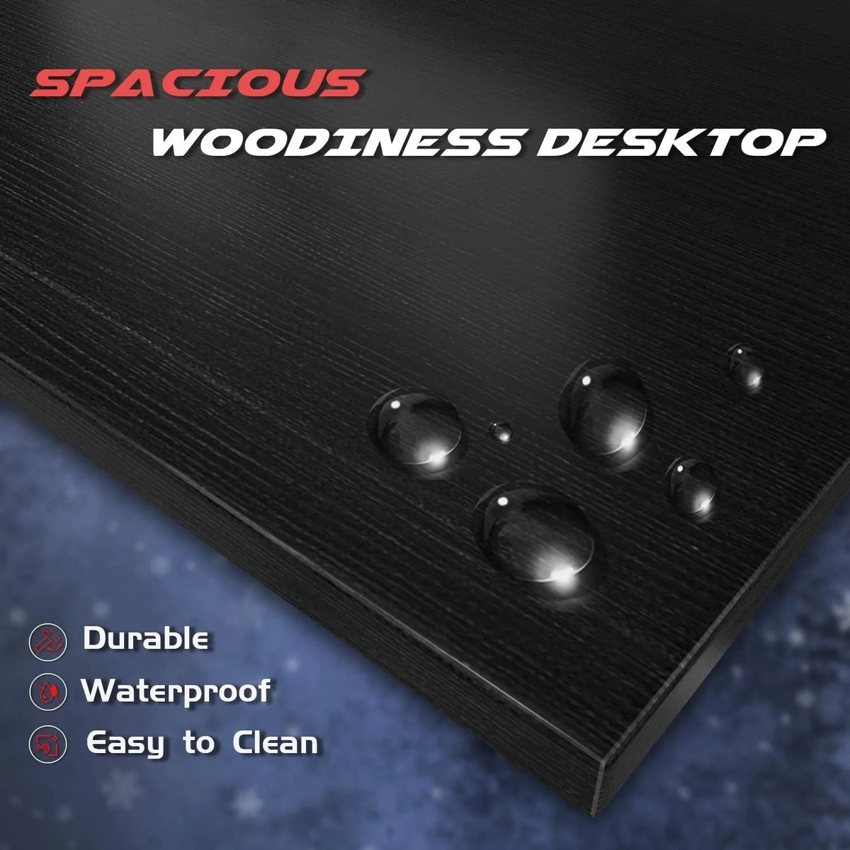 L-Shaped Gaming Computer Desk With Removable Monitor Stand, 51.3 in x 19.8 in x 29 in