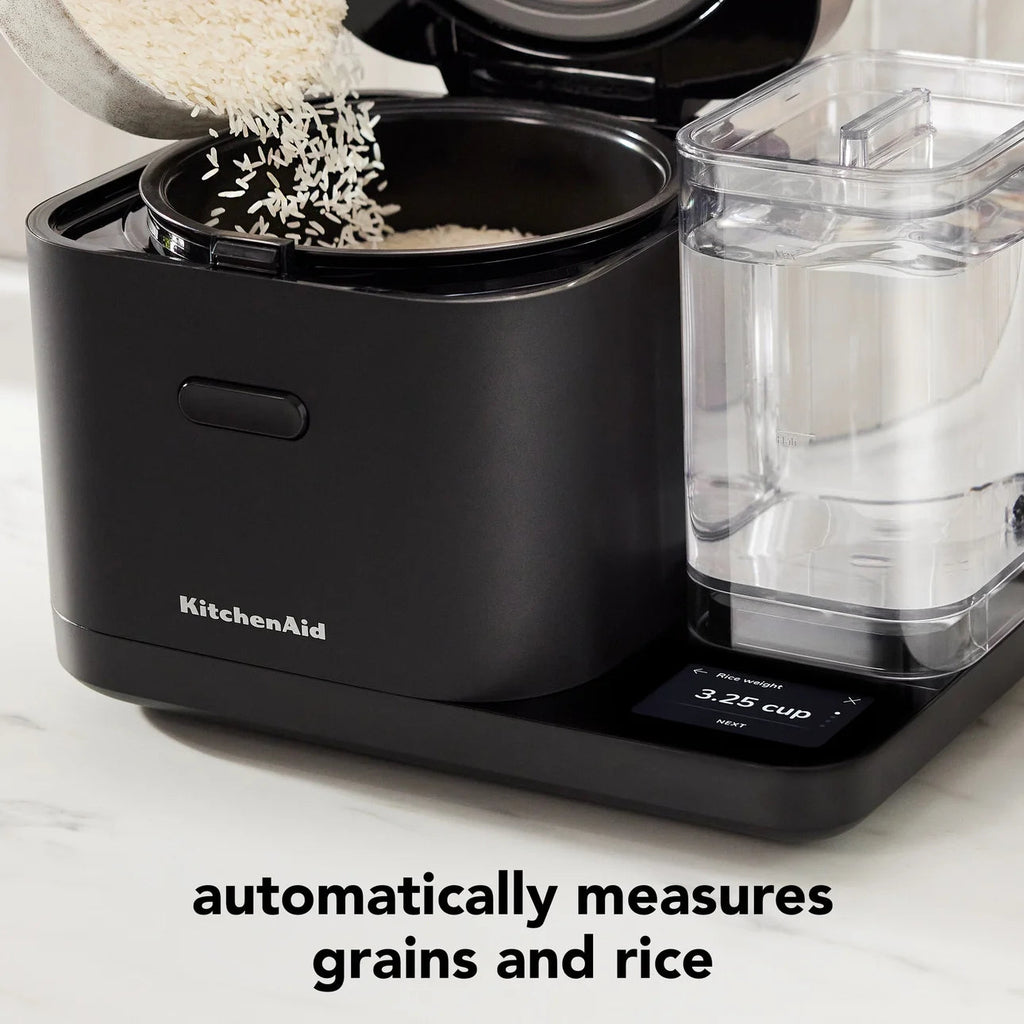 KitchenAid Grain And Rice Cooker 8 Cup With Integrated Scale And Water Tank - KGC3155BM