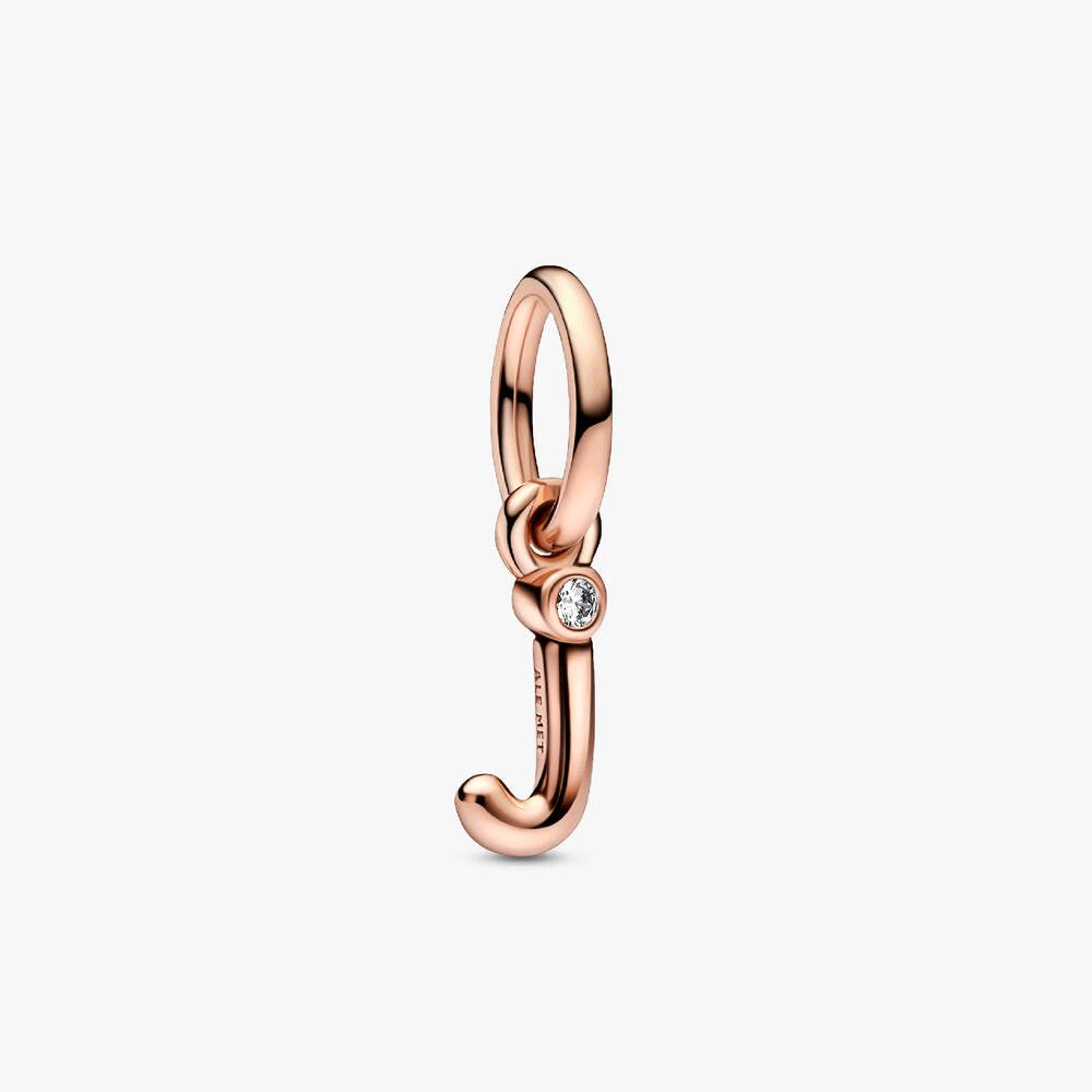 FINAL SALE - Letter J Script Alphabet Dangle Charm